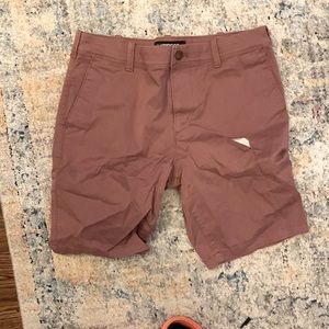 Dark pink Express khaki shorts